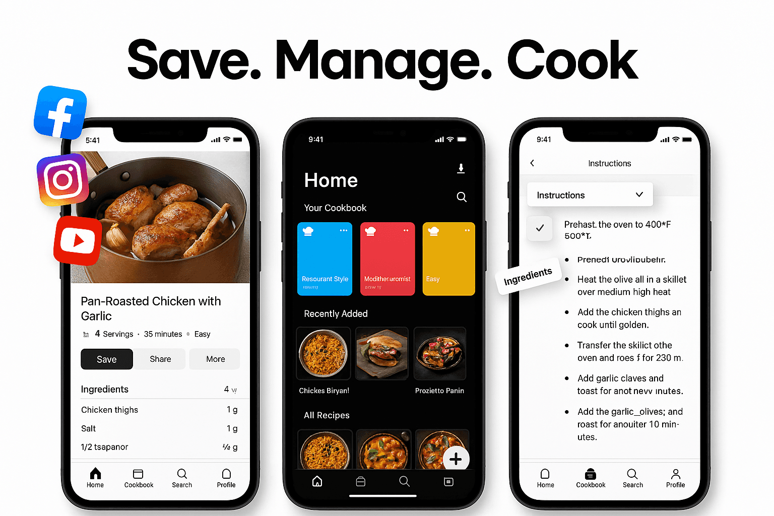 Cover Image for Save Recipes from all over Social Media with Bechef
