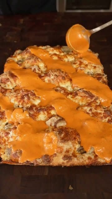 Vodka Sauce Focaccia Pizza