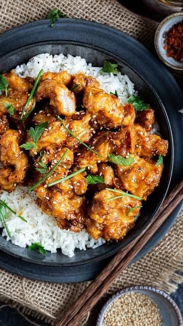 Chou-fleur Sauce au Miel et à l’Ail (Honey Garlic Cauliflower)