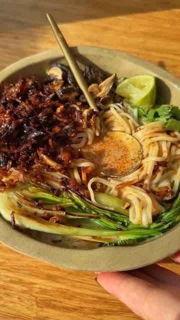 Creamy Coconut Miso Ramen with Umami Shredded Tofu Mince