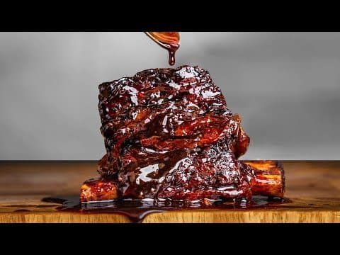 Red Wine-Glazed Short Rib with Celeriac Purée