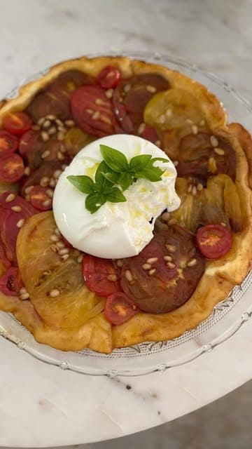 Tomato and Burrata Tarte Tatin